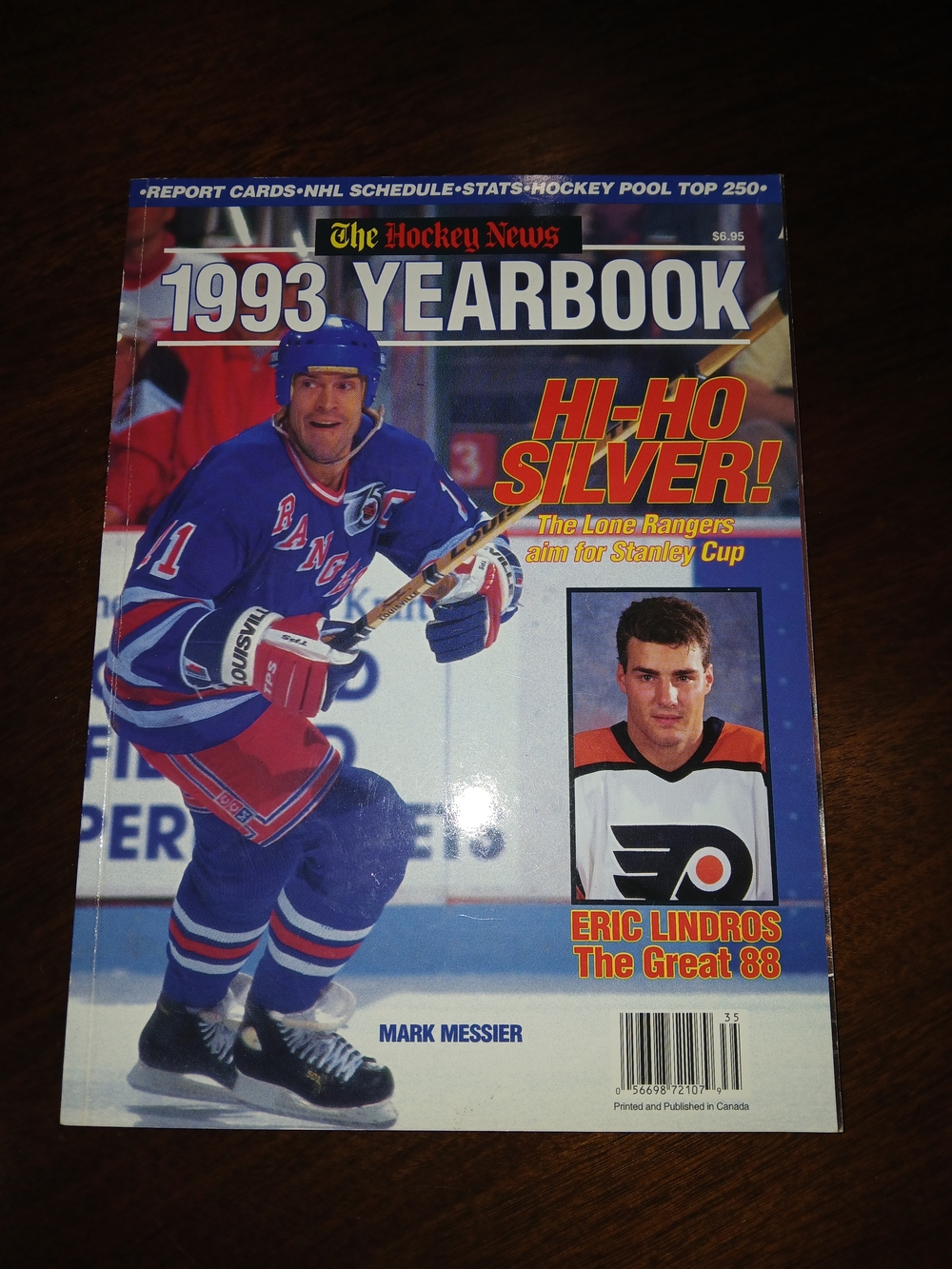 NHL 1993 Yearbook - Blue and Red Cover